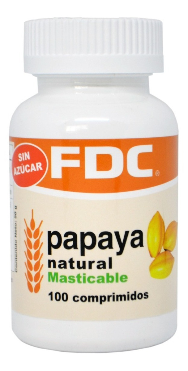 PAPAYA ENZYMA X 100 TABLETAS - 1