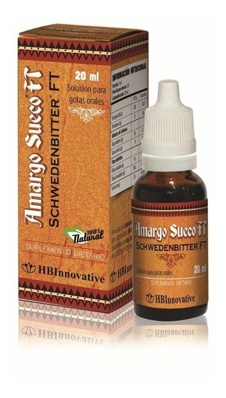 DIGESTIVO - SCHWEDENBITTER AMARGO SUECO FRASCO 20 ML. - 1