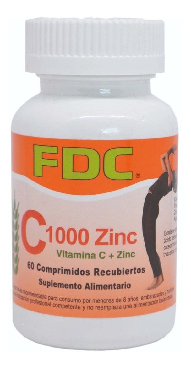 VITAMINA C 1000 + ZINC FDC X 60 COMPRIMIDOS - 1