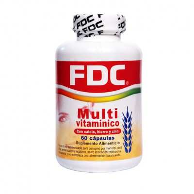MULTIVITAMINICO + CALCIO + FIERRO + ZINC X 60 CAPSULAS - 2