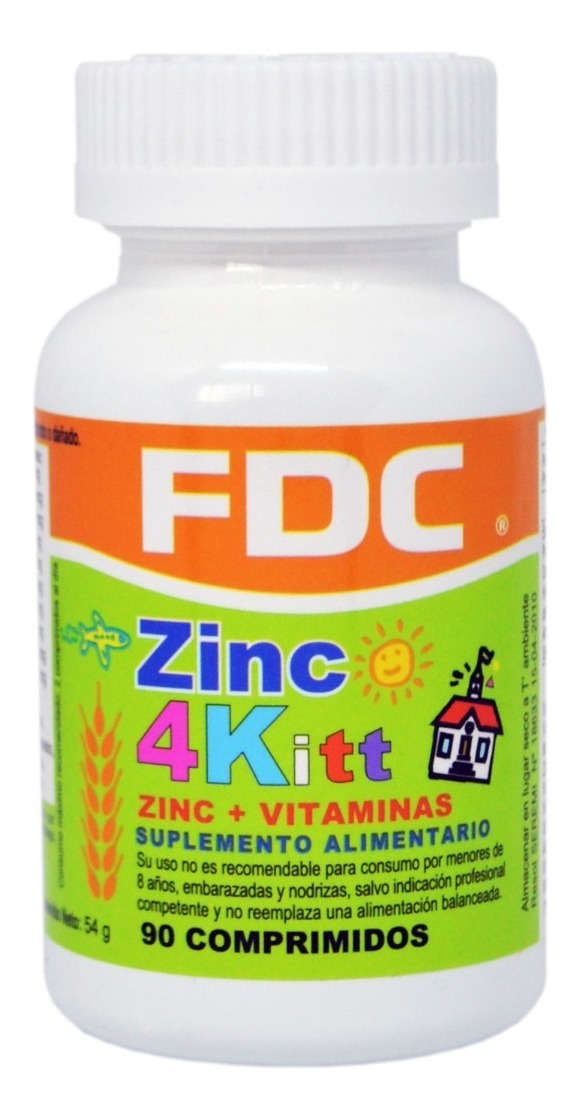 ZINC 4 KITT (ZINC + VITAMINAS) X 90 COMPRIMIDOS - 1