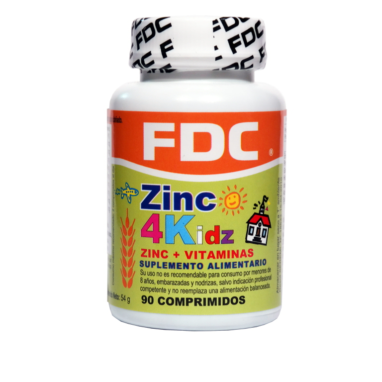 ZINC 4 KITT (ZINC + VITAMINAS) X 90 COMPRIMIDOS - 2