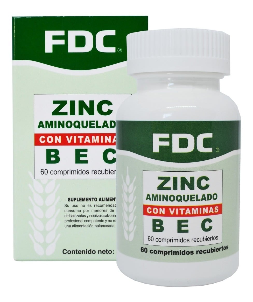 ZINC CON VITAMINA B+E+C X 60 COMPRIMIDOS - 1
