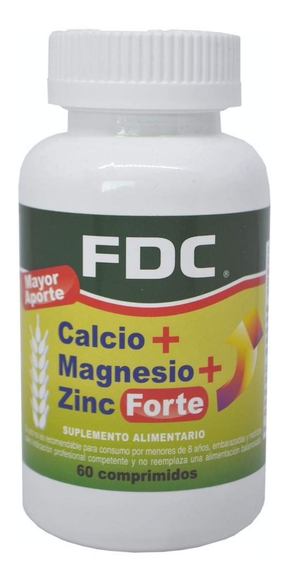 CALCIO+MAGNESIO+ZINC FORTE X 60 COMPRIMIDOS - 1