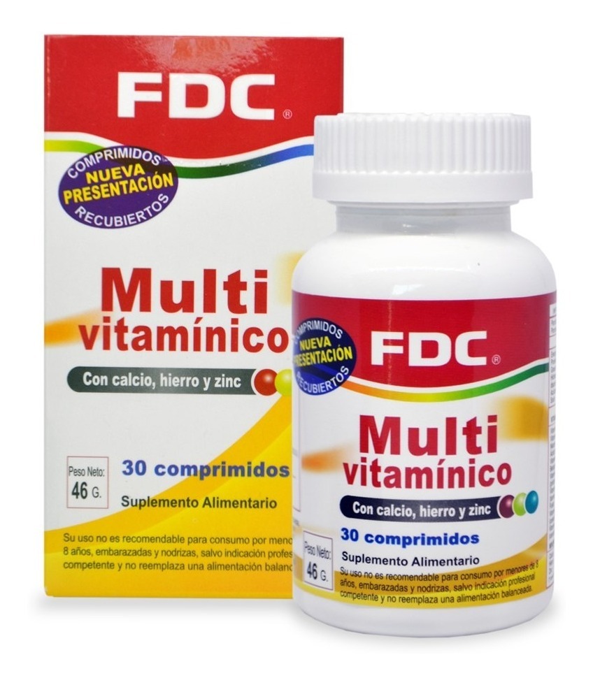 MULTIVITAMINICO + CALCIO + FIERRO + ZINC X 30 CAPSULAS - 1