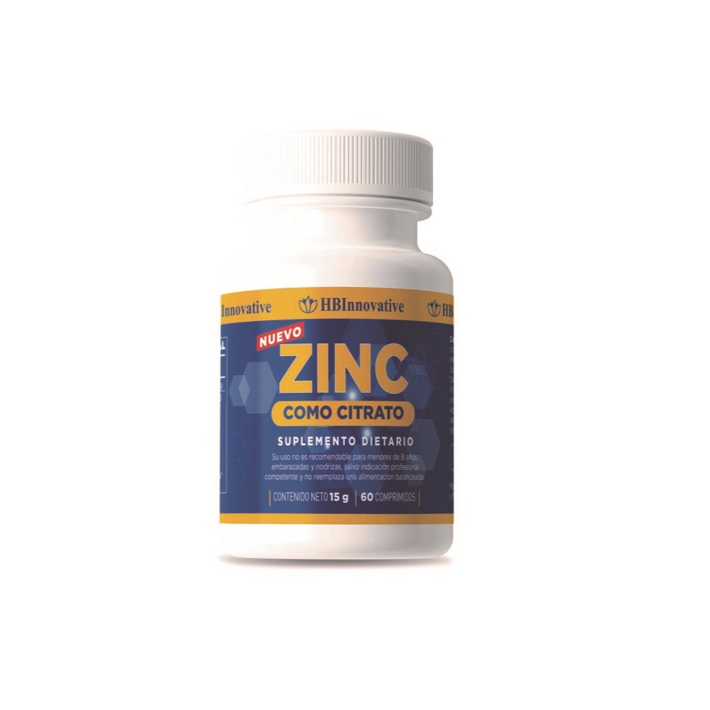 ANTIVIRAL HB INNOVATIVE INMUNIDAD ZINC CITRATO COMPRIMIDOS 60 UN - 1