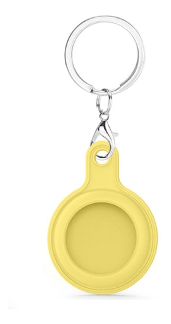 FUNDA SILICONA AIRTAG LLAVERO COLORES / MATPRO STORE | AMARILLO - 1