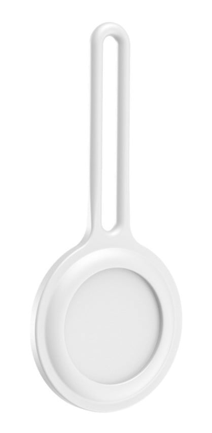 FUNDA SILICONA AIRTAG LLAVERO PREMIUM COLORES / MATPRO STORE | BLANCO - 1
