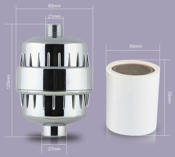 FILTRO PURIFICADOR AGUA PARA DUCHA UNIVERSAL + 2 REPUESTOS - 5