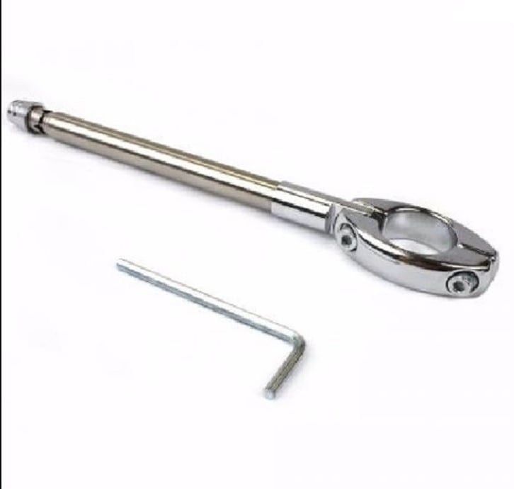 ANTENA DE SEGURIDAD CORTA HILOS CURADO RETRÁCTIL MOTO - 1