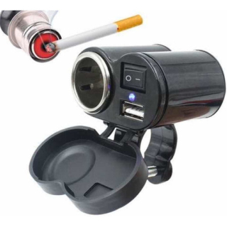 CARGADOR USB PARA MOTO | Negro - 1