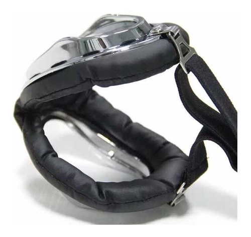 ANTIPARRAS ESTILO VINTAGE BOBBER VISOR TRANSPARENTE - 2