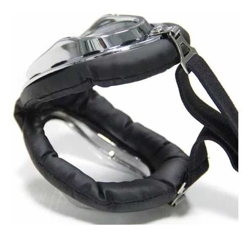 ANTIPARRAS ESTILO VINTAGE BOBBER VISOR TRANSPARENTE - 2
