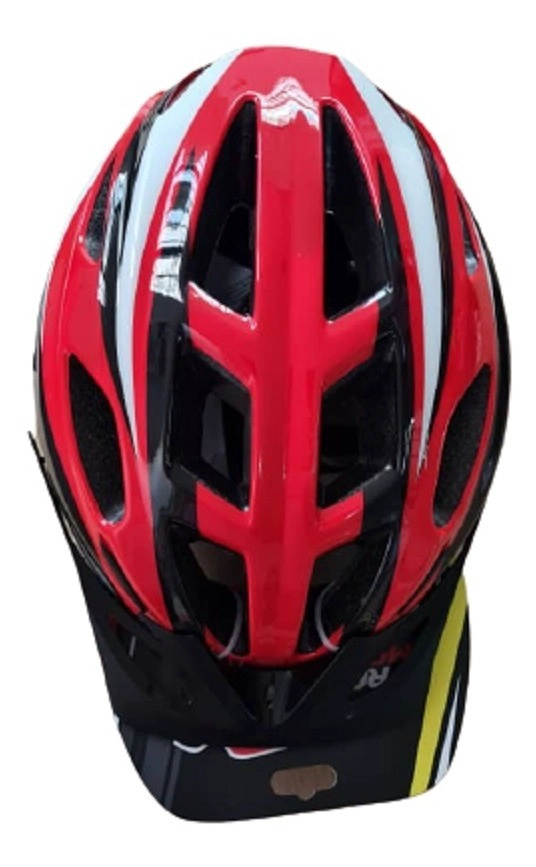 CASCO RADICAL MOUNTAIN MTB CON LUZ | EN COLOR ROJO - 1