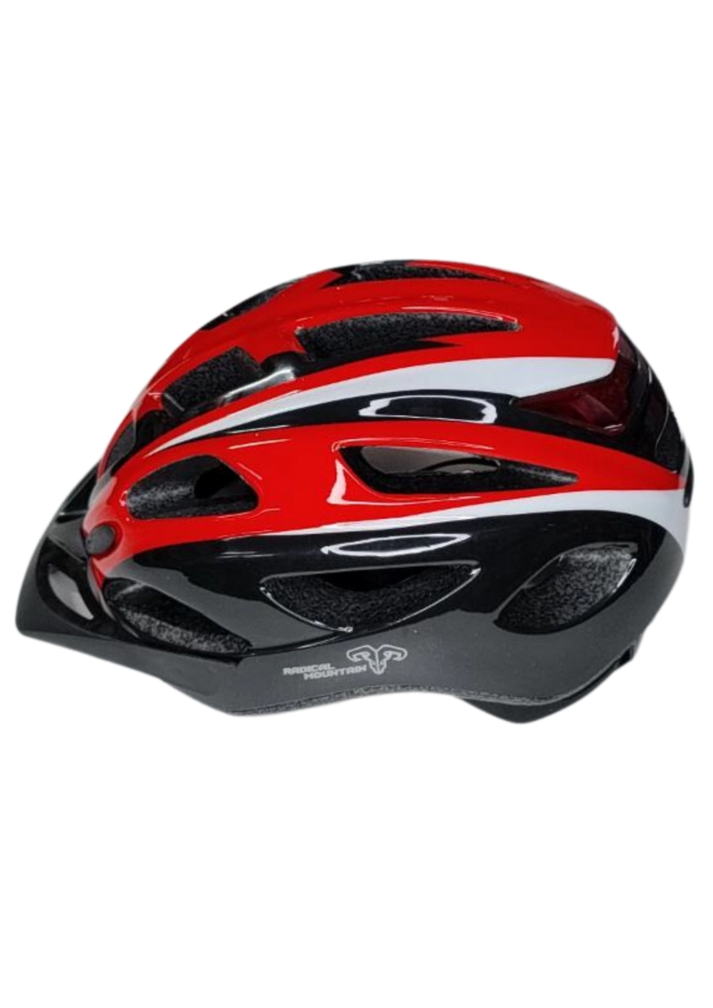 CASCO RADICAL MOUNTAIN MTB CON LUZ | EN COLOR ROJO - 3