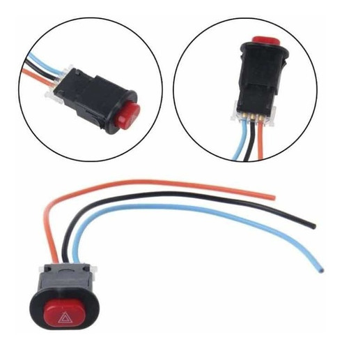 SWITCH INTERRUPTOR HAZARD PARA MOTO - 5