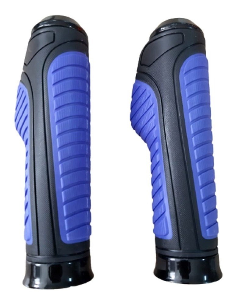 PUÑOS ERGONÓMICOS UNIVERSALES PARA MOTO 22MM | AZUL - 1