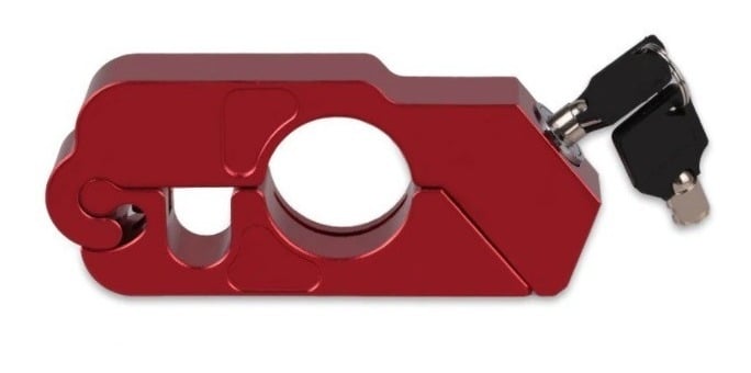 SEGURO CANDADO PARA MANILLAR DE FRENO | EN COLOR ROJO - 1