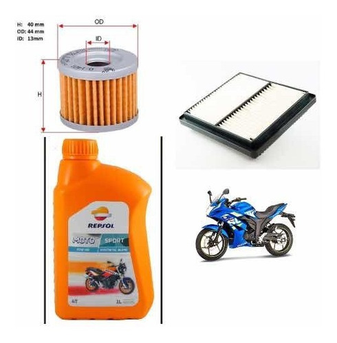 KIT MANTENCION SUZUKI GIXXER ENVÍO GRATIS - 1