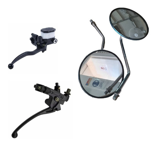 SET MANILLA BOMBA FRENO+MANILLA UNIVERSAL+ESPEJOS PARA GN - 1