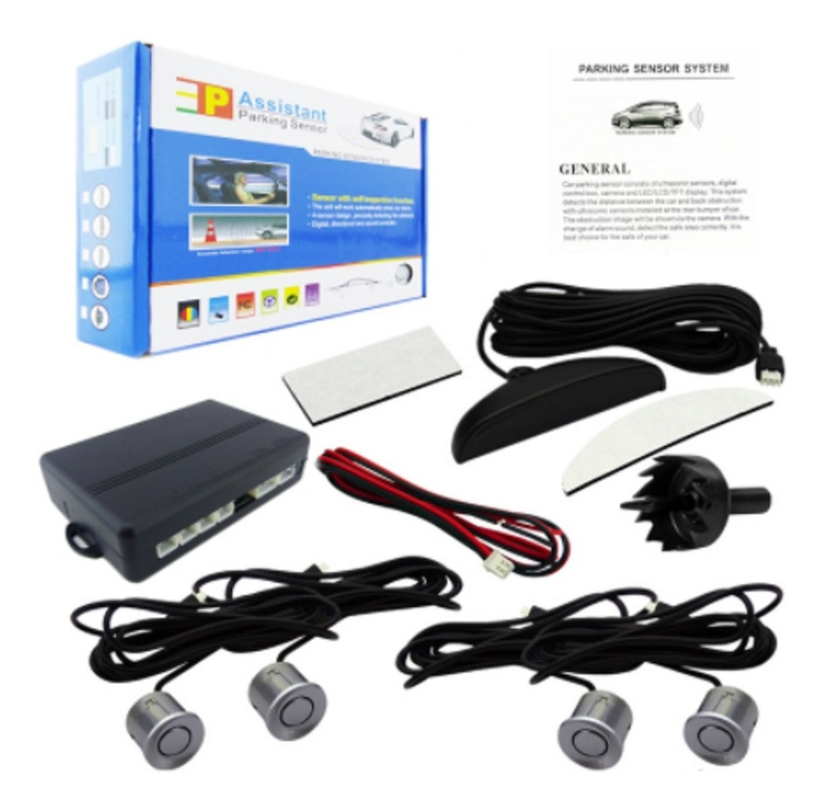 SENSOR DE RETROCESO PARA AUTO (ESTACIONAMIENTO - PARKING) | NEGRO - 1