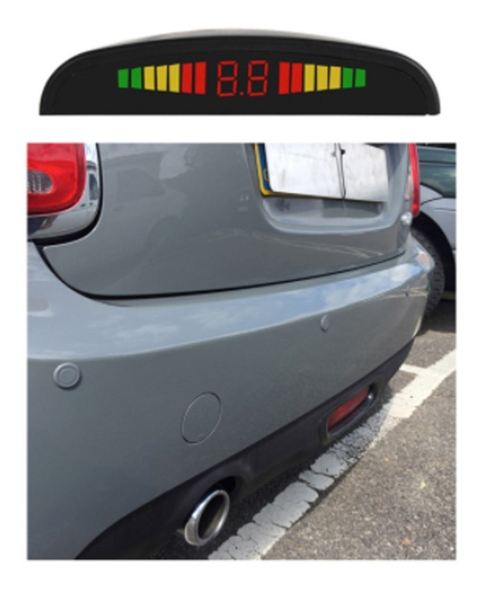 SENSOR DE RETROCESO PARA AUTO (ESTACIONAMIENTO - PARKING) | NEGRO - 2