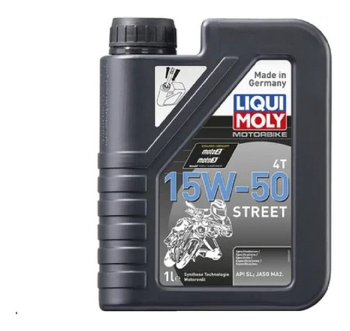 ACEITE 15W50 LIQUI MOLY STREET ACEITE PARA MOTO 4T 1L - 1