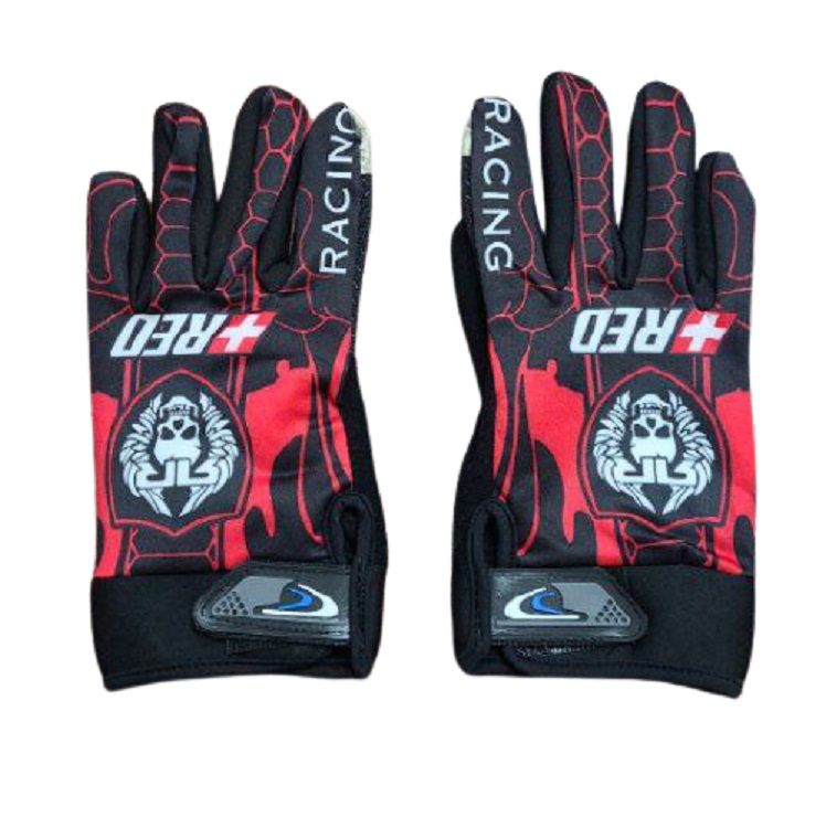GUANTES TOUCH BICICLETA RACING RED | ROJO - 1