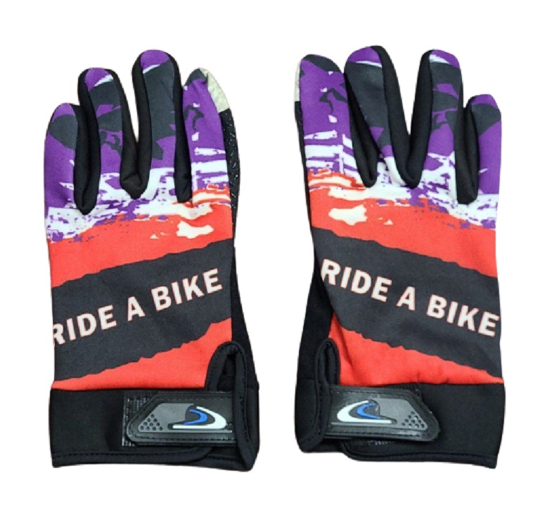 GUANTES TOUCH BICICLETA RIDE A BIKE | ROJO - 1