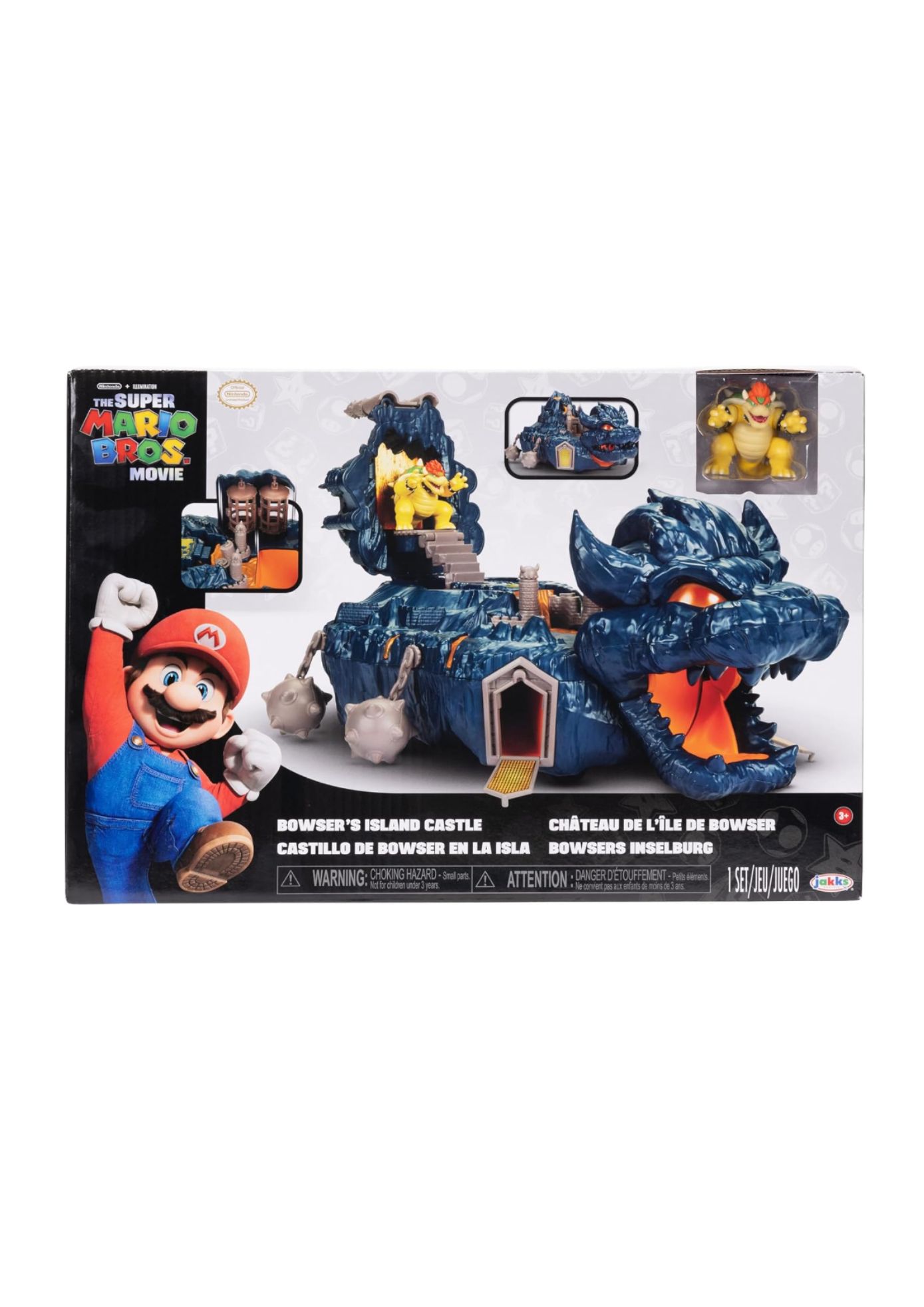 JUGUETE JAKKS PACIFIC SUPER MARIO BOWSER ISLAND CASTLE CASTILLO DE BOWSER EN LA ISLA - 6