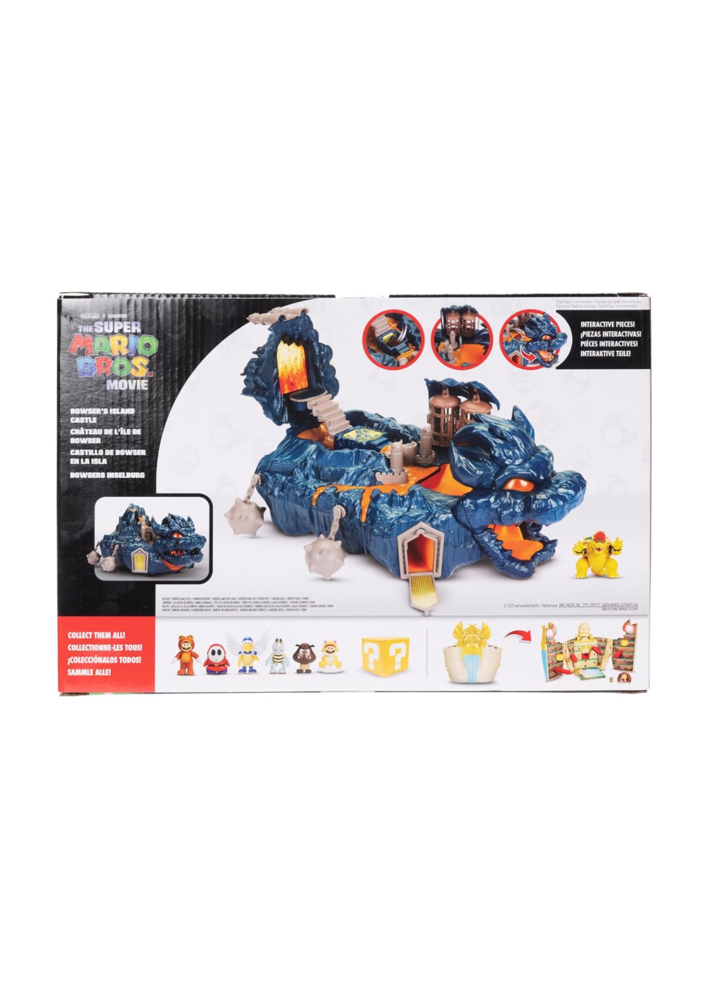 JUGUETE JAKKS PACIFIC SUPER MARIO BOWSER ISLAND CASTLE CASTILLO DE BOWSER EN LA ISLA - 7
