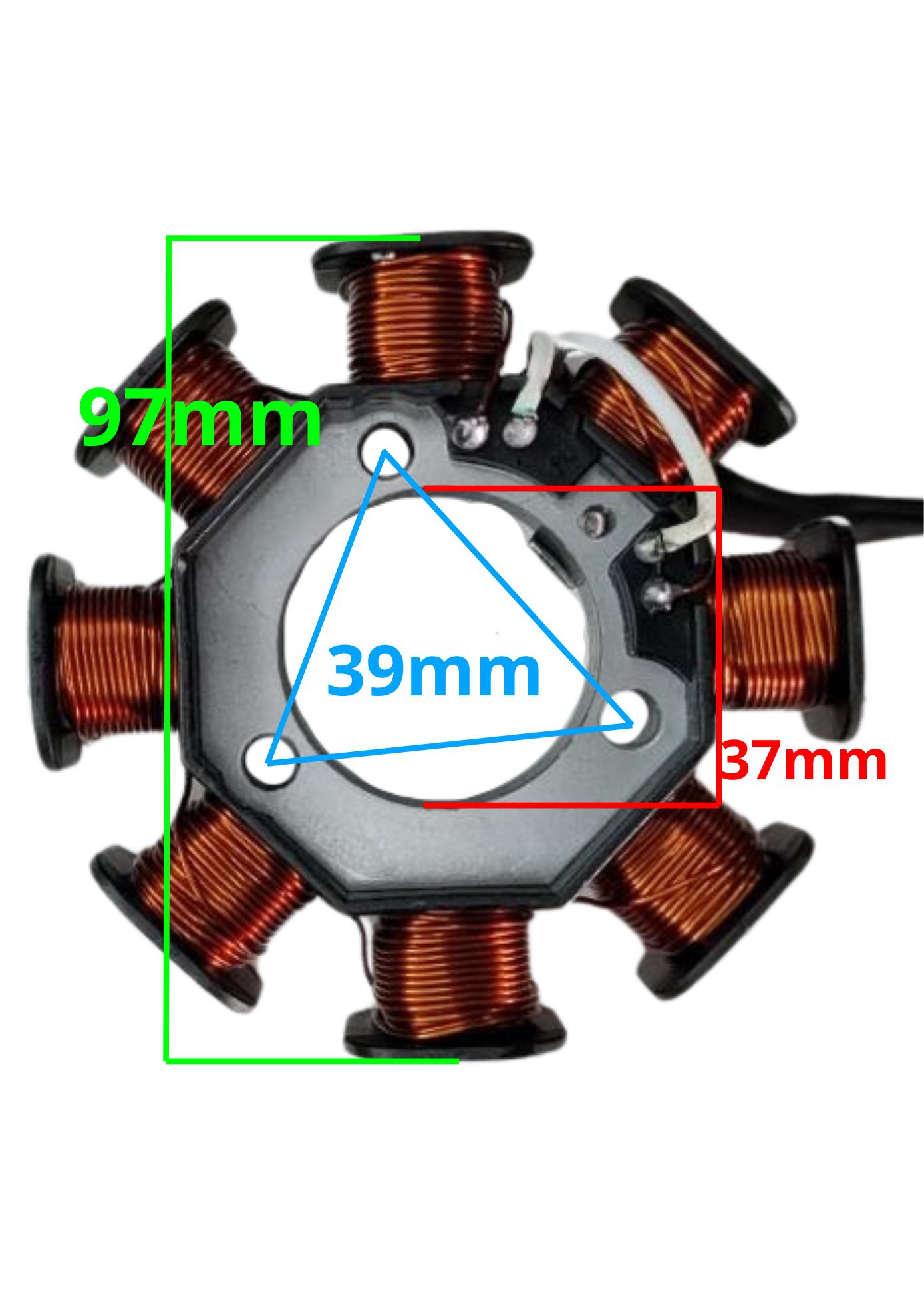 ESTATOR PARA MOTO XTZ 125 - 2