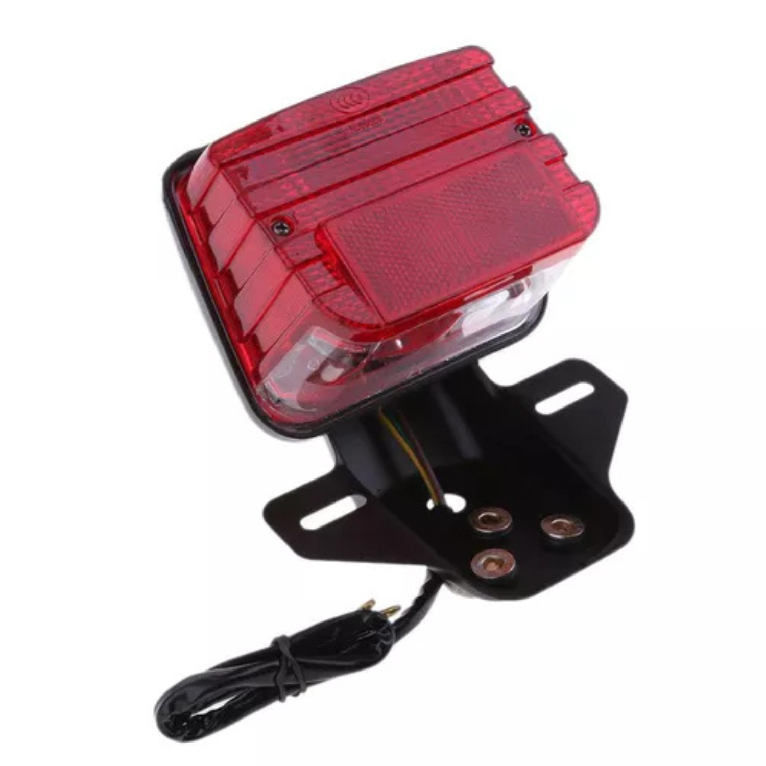 FOCO TRASERO PARA MOTO CG BASE NEGRA - 1