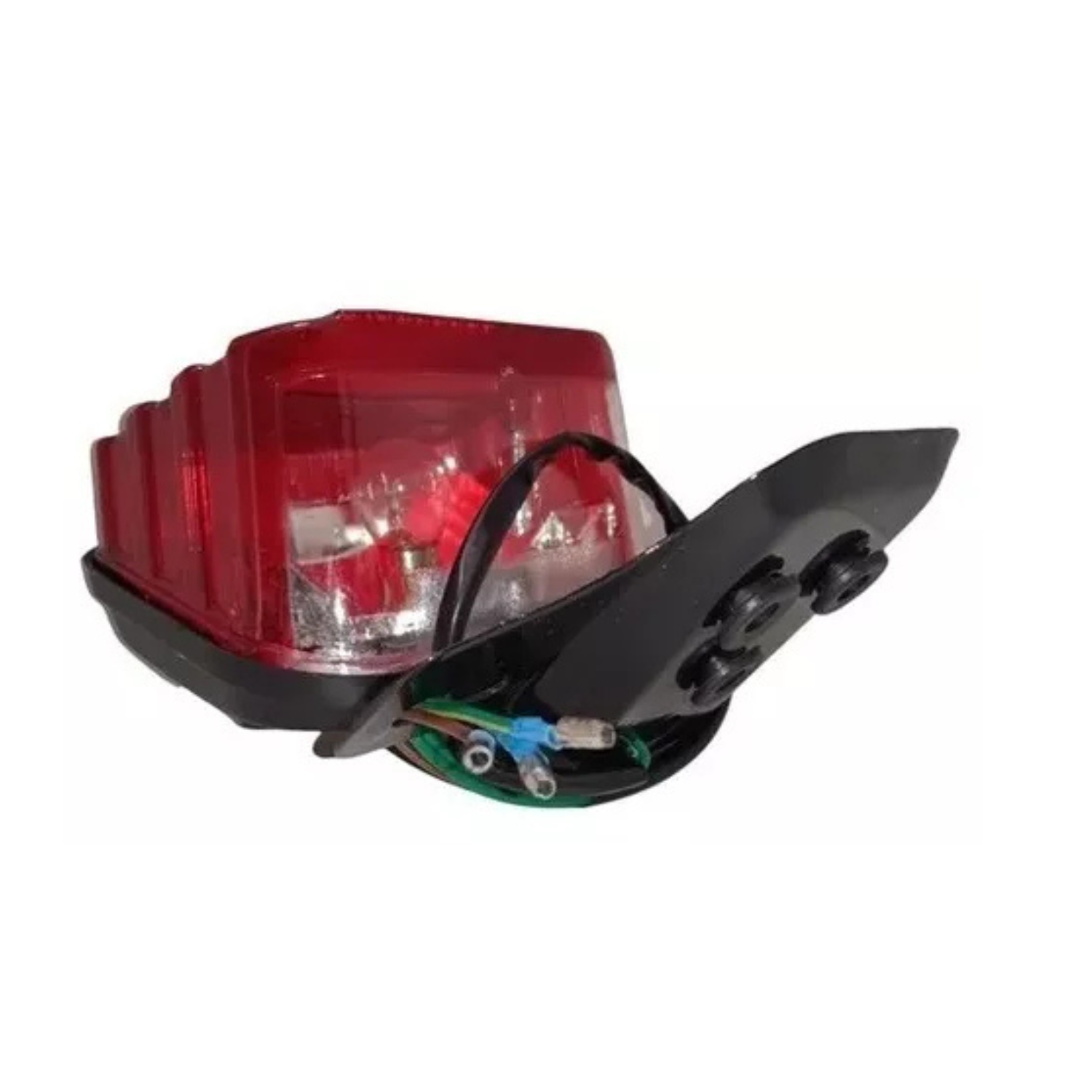 FOCO TRASERO PARA MOTO CG BASE NEGRA - 3