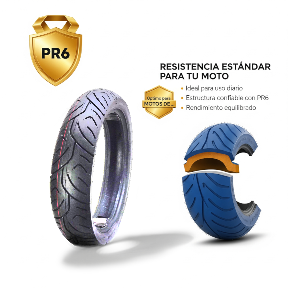 NEUMATICO 130/70-17 TL 6PR 68L CALLE GRIP - 2