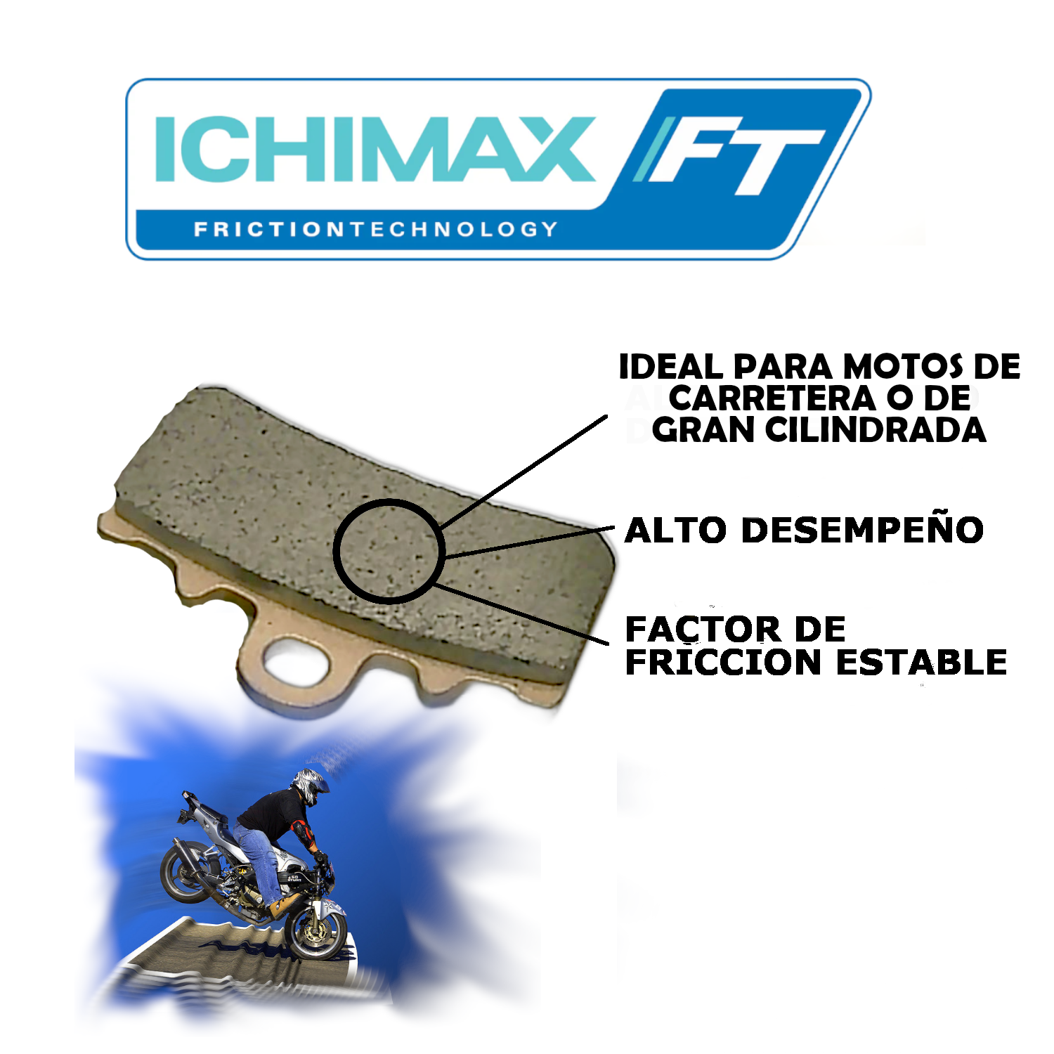 PASTILLAS DELANTERAS SINT (LMP477) DUKE 200 / 250 / 390 / RC200 / BMW G310S / DOMINAR 250 ICHIMAX - 2
