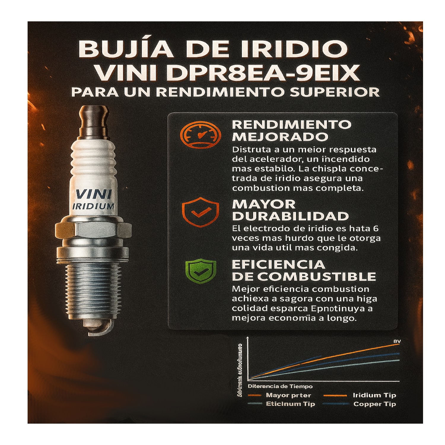 BUJIA DPR8EA-9EIX IRIDIUM VINI - 3