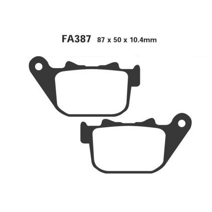 PASTILLAS TRASERAS ST (FA387HH) HARLEY DAVISON XL883 / XL1200 EBC - 4