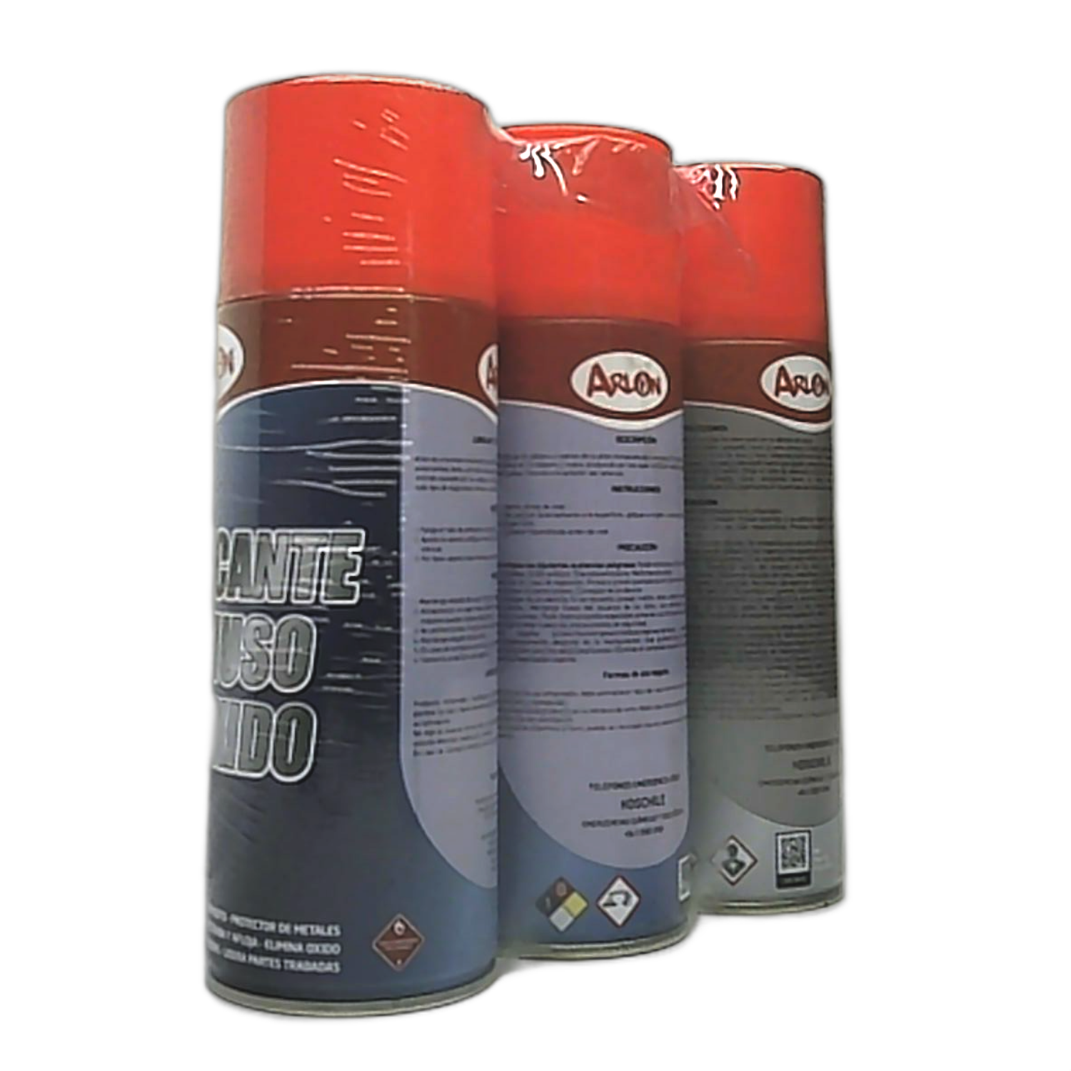 SET LIMPIEZA SILICONA 450ML / LIMPIA CARBURADOR 450ML / LUBRICANTE MULTIUSO 450ML ARLON - 3