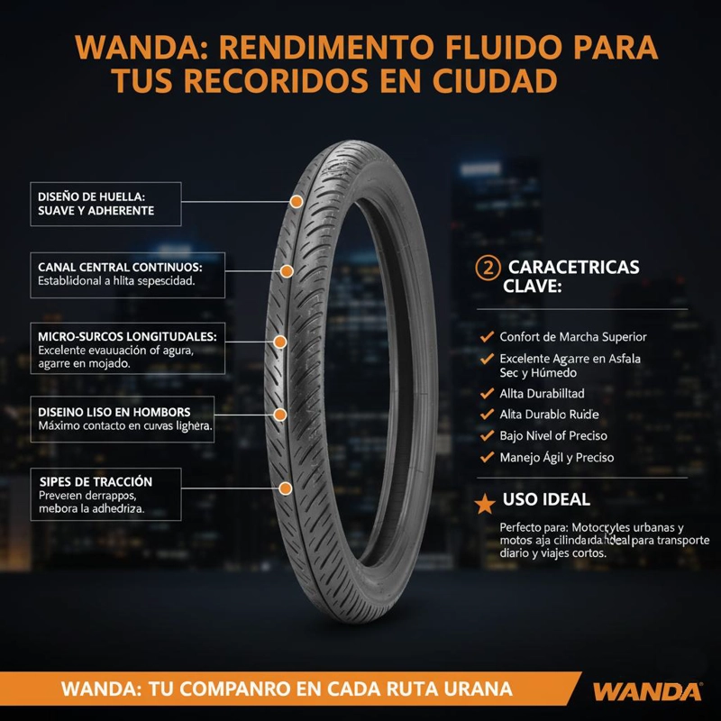NEUMATICO 275 X 18 48P 4PR P6143 TT SPORT BLAS WANDA - 2