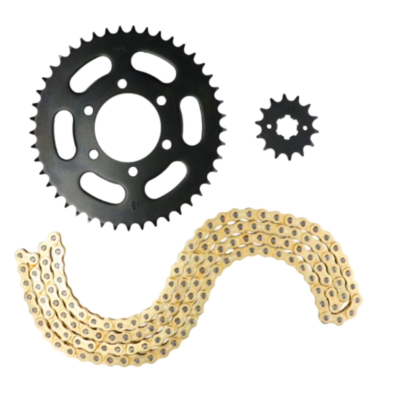 KIT TRANSMISION XTZ150 428H X 132 DORADA 14T 45T JAP NPC - 1