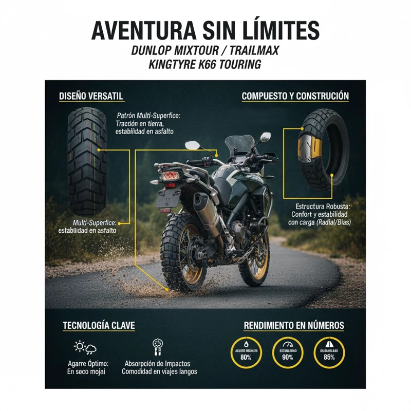 NEUMATICO 150/70-17 69V MIXTOUR-TRAILMAX TL DUNLOP - 2
