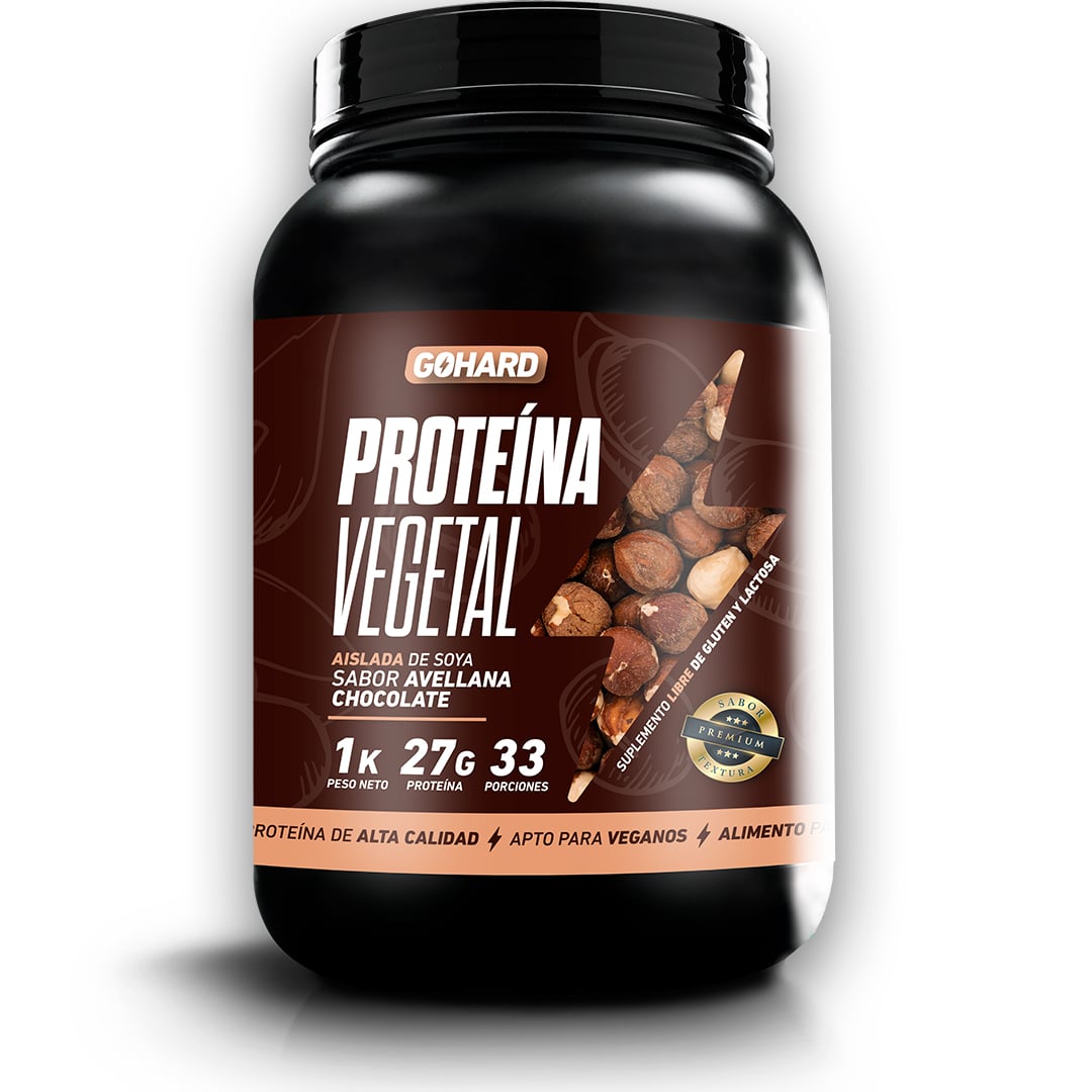 PROTEINA GOHARD VEGETAL AVELLANA CHOCOLATE POLVO 33 SERVICIOS - 1