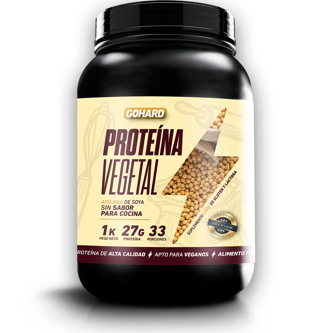 PROTEINA GOHARD VEGETAL SIN SABOR POLVO 33 SERVICIOS - 1