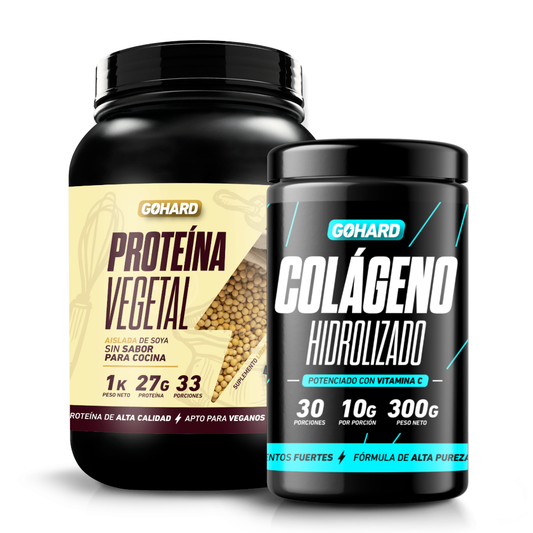 PACK PROTEINA VEGETAL+ COLAGENO HIDROLIZADO GO HARD - CULINARIA - 1