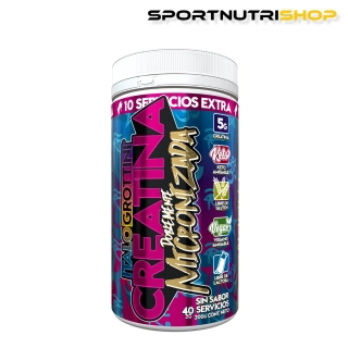 CREATINA MONOHIDRATO DOBLEMENTE MICRONIZADA - 40 SERVICIOS SIN SABOR - 1