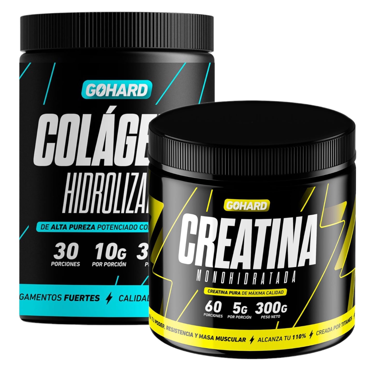 COLAGENO GOHARD 30 SERV POLVO 300 GR + CREATINA 300 GR 60 SERV - 1