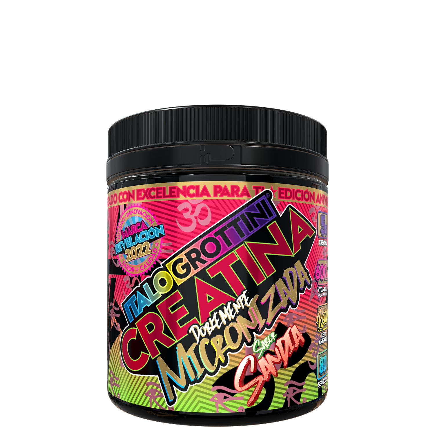 CREATINA ITALO GROTTINI DOBLEMENTE MICRONIZADA 80 SERVICIOS 440 GR - 1