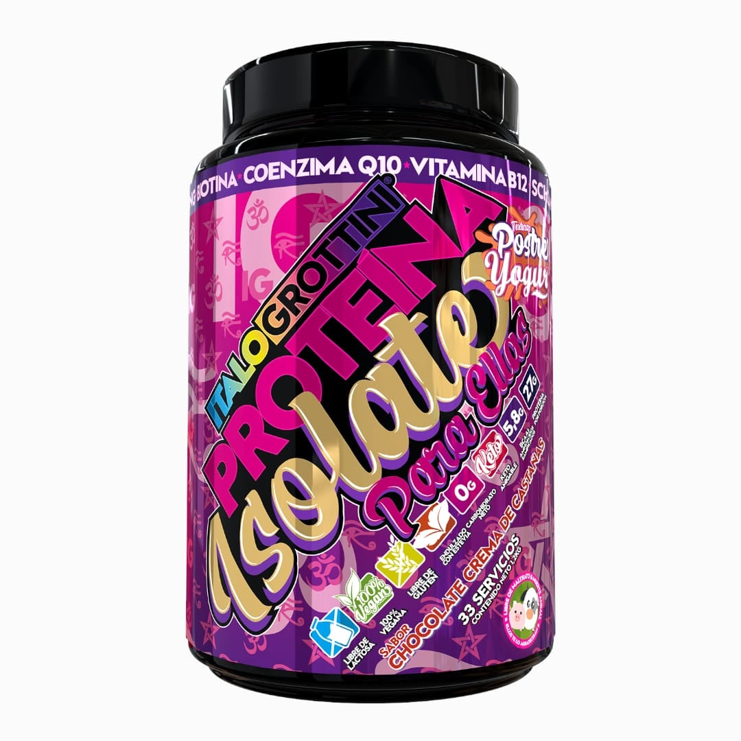 PROTEINA ITALO GROTTINI ISOLATE ELLAS CREMA CASTANA POLVO 33 SERVICIOS - 1
