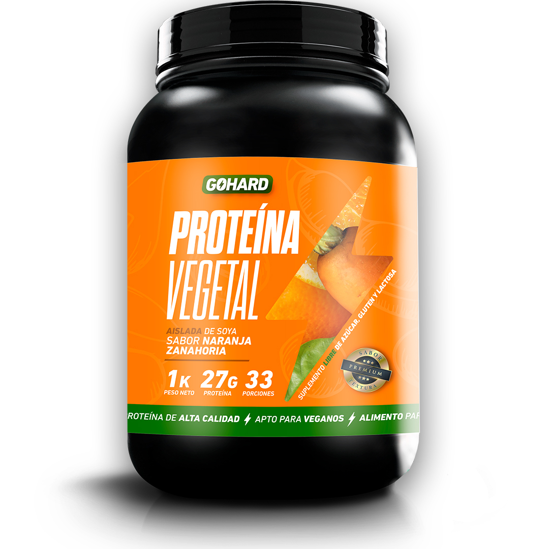 PROTEÍNA GOHARD VEGETAL GO HARD NARANJA ZANAHORIA 1KG - 1